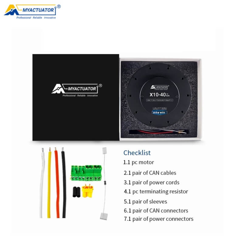 MyActuator RMD-X10-40 Motor | Robot Servo Motor for Robotics Development product image 5