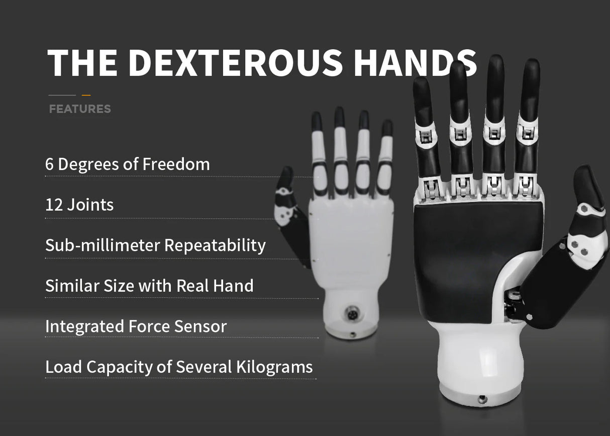 Inspire RH56 DFX Dexterous Hand for Humanoid Robots | 6 DOF Robotic Hand