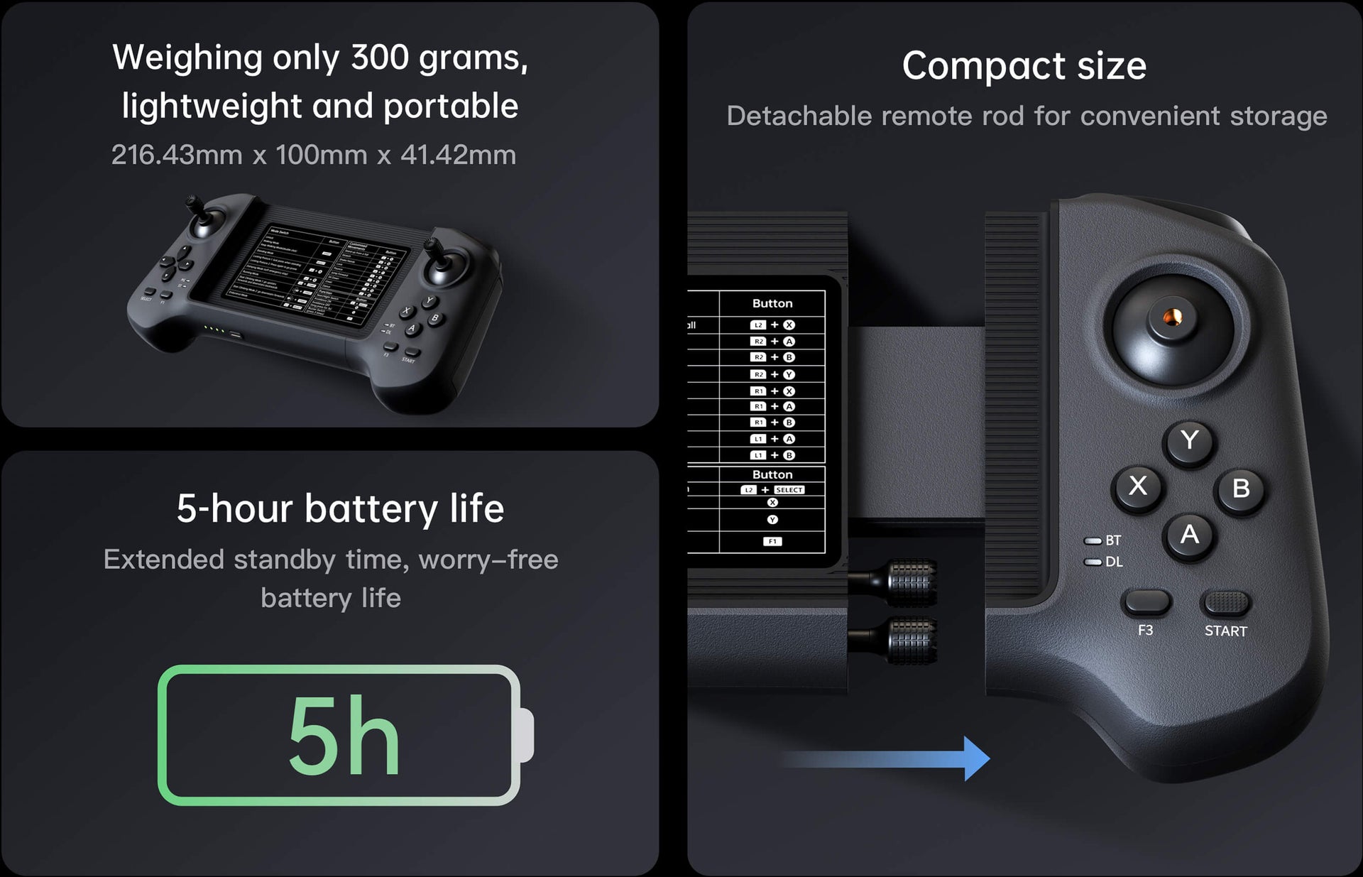 Unitree R3 Controller for G1 H1 Go2 B2 – Robot Remote Control System