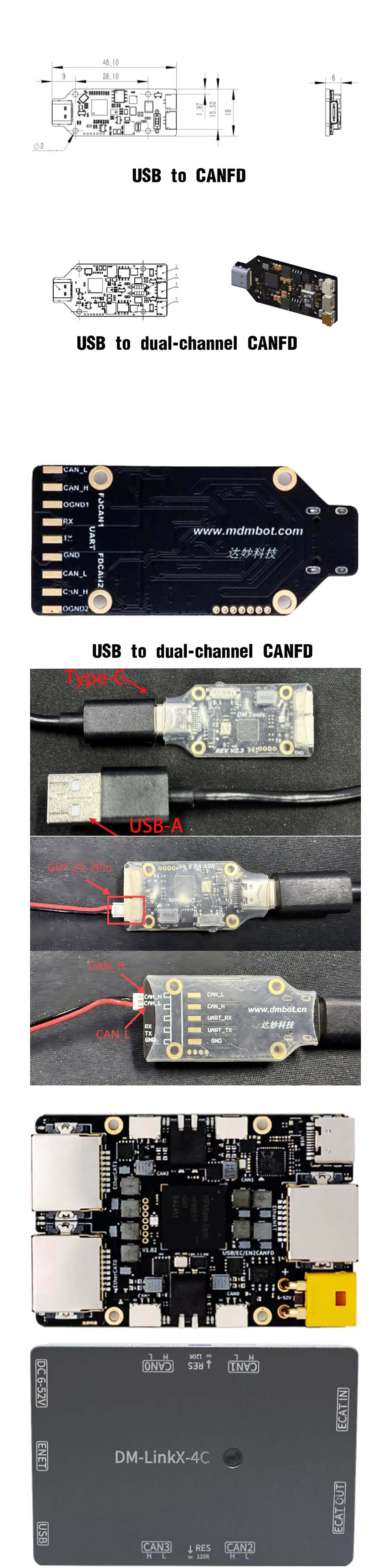 DAMIAO USB to CAN/CANFD Module