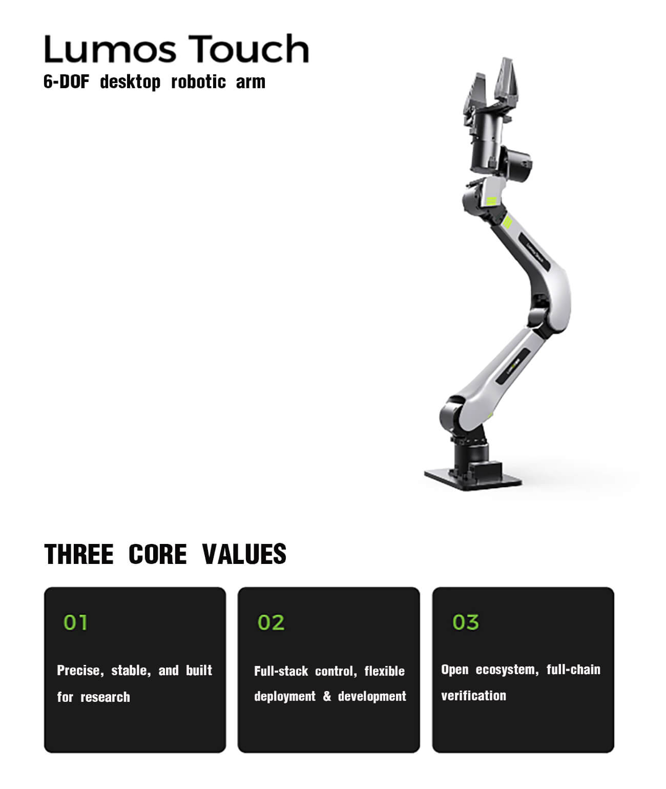 LUMOS Touch Robotic Arm detail image 3