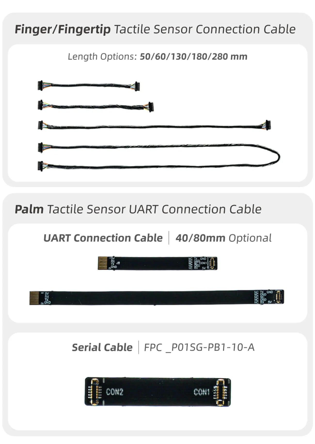 PaXini PX-6AX GEN3 Finger/Fingertip Tactile Sensor Connection Cable