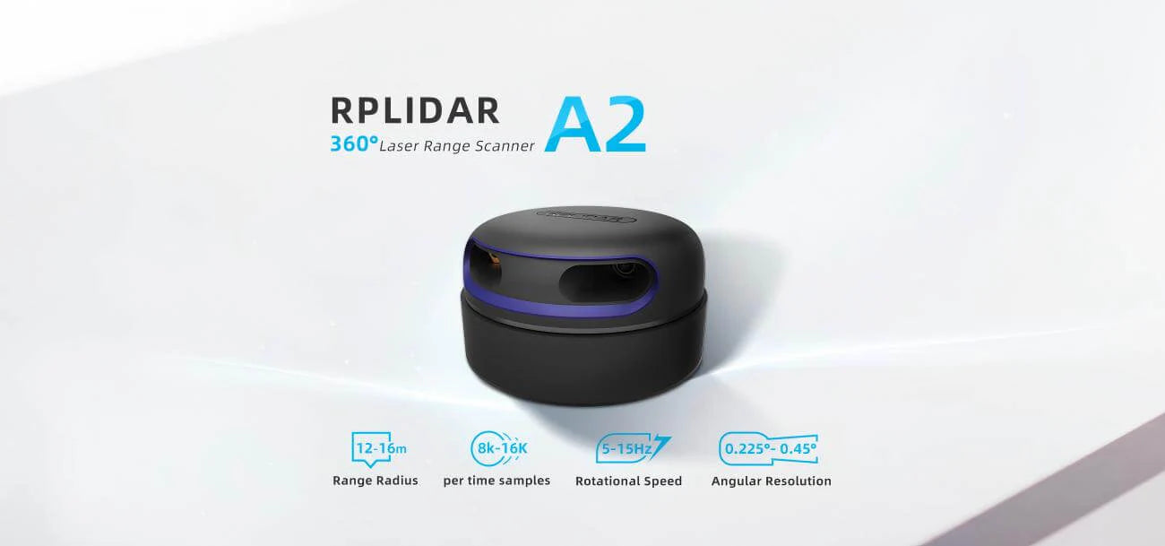 SLAMTEC RPLIDAR A2 360° LiDAR Sensor for Robotics & Mapping