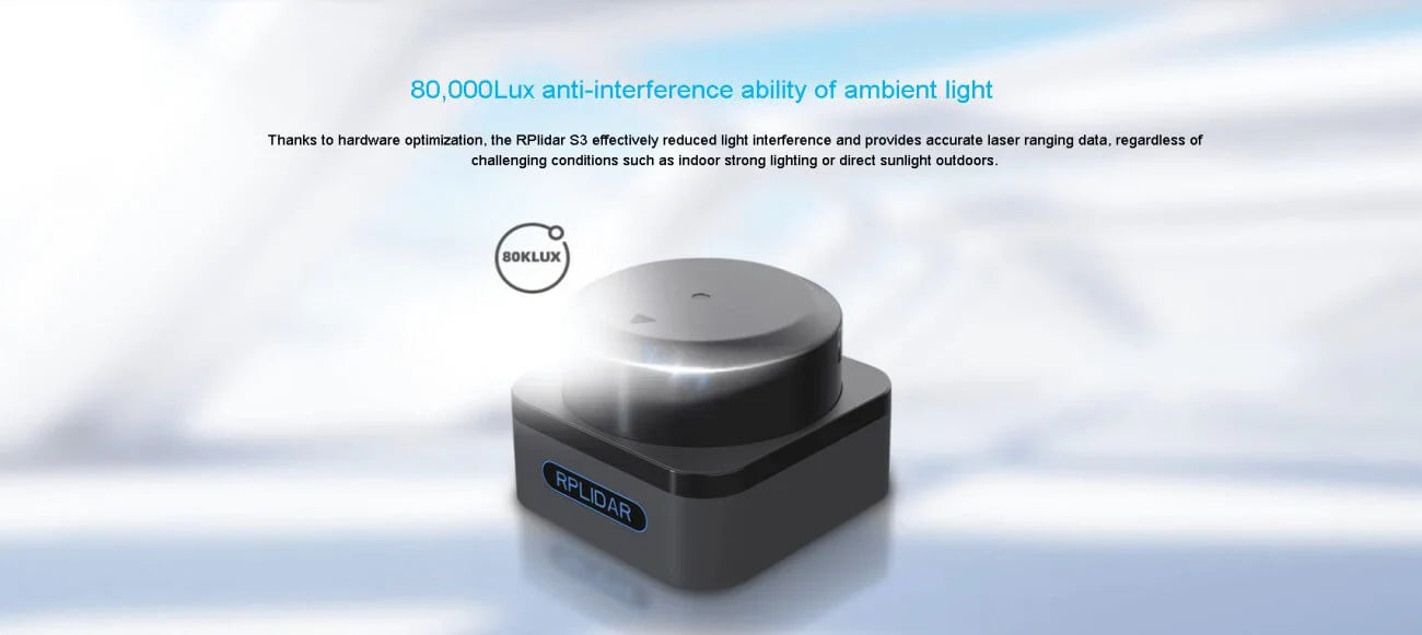 SLAMTEC RPLIDAR S3 360° LiDAR Sensor for SLAM & Robotics