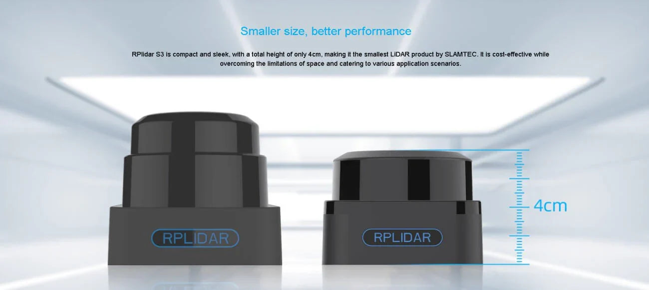 SLAMTEC RPLIDAR S3 360° LiDAR Sensor for SLAM & Robotics