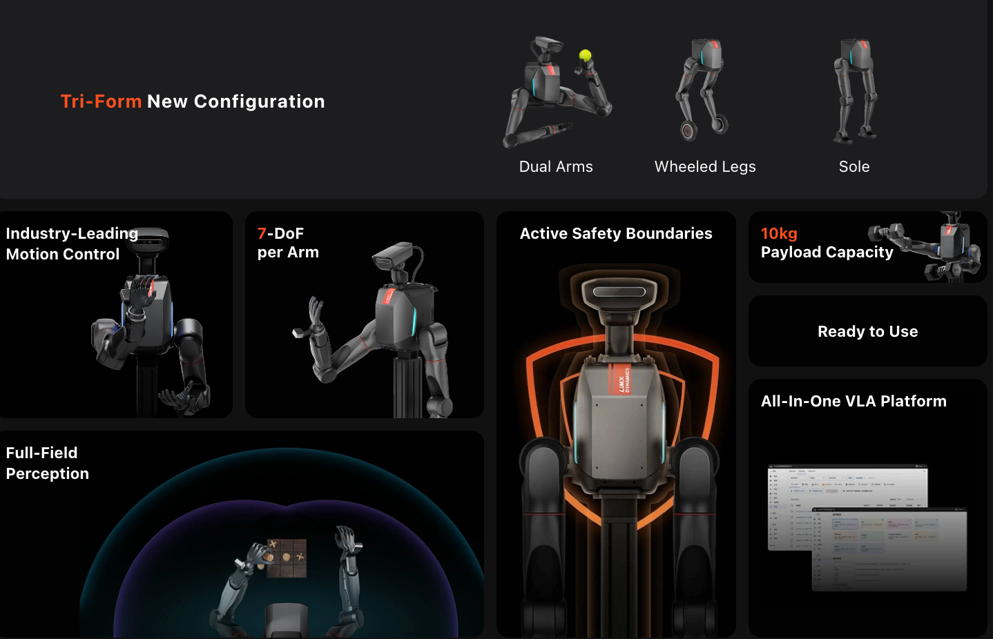 LimX Dynamics TRON 2 Multi-Form Embodied Robot for AI & Robotics Research