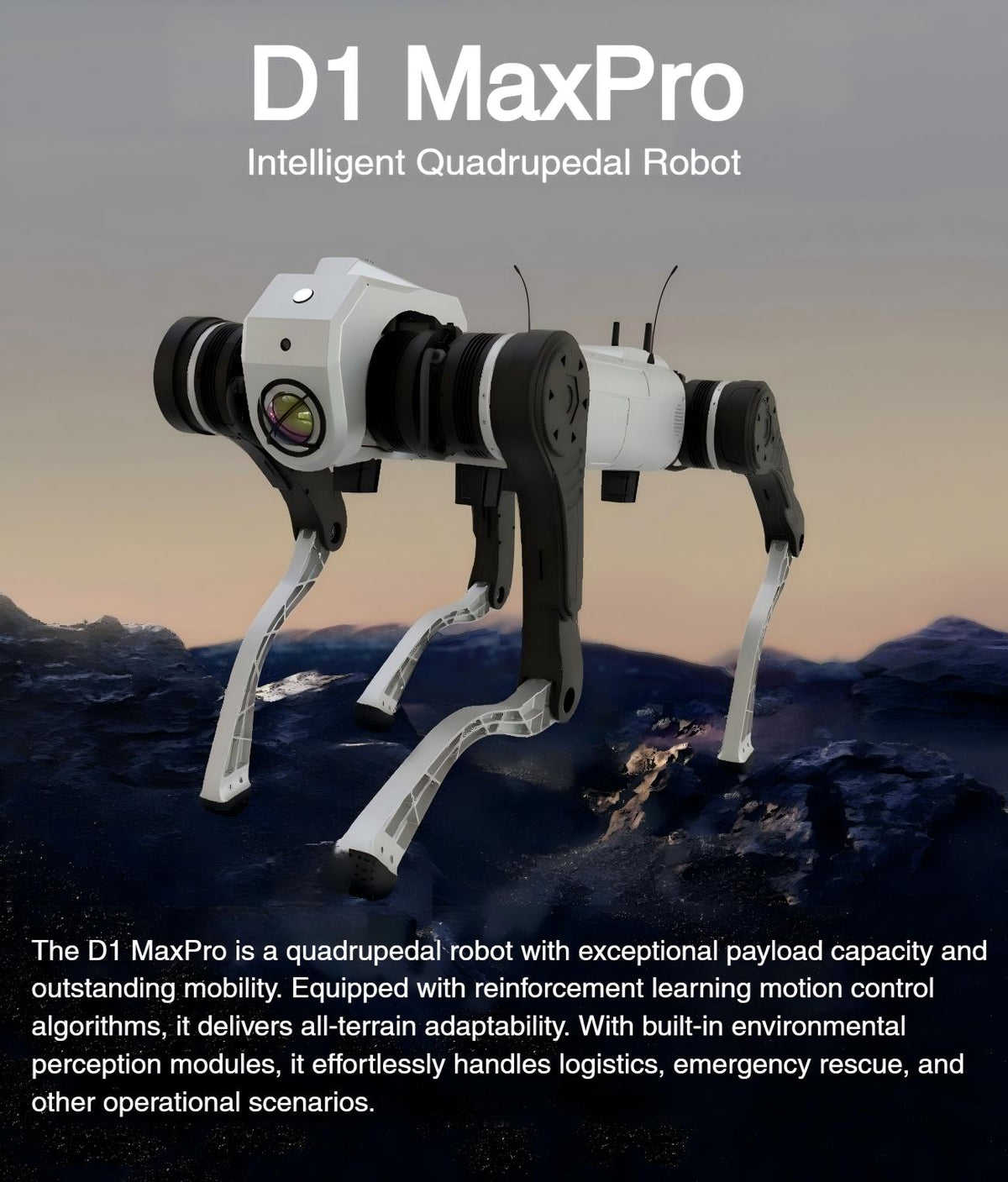 AGIBOT D1 Max Pro Robot | Quadruped Robot Platform for Robotics Research detail image 1