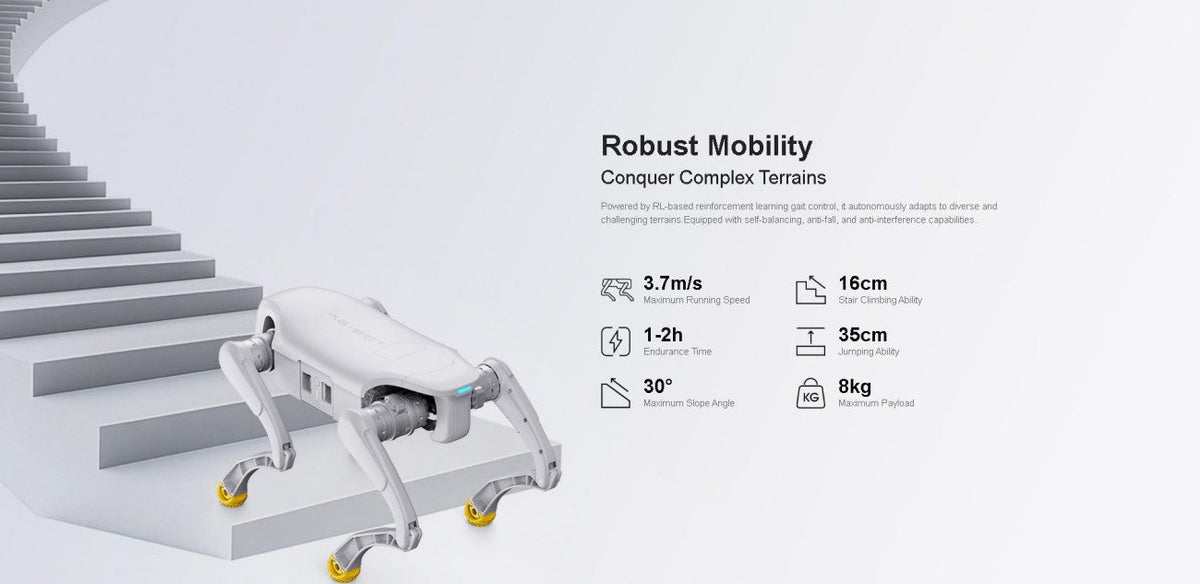 AGIBOT D1 Pro/Edu Robot | Quadruped Robot Platform for Robotics Research detail image 2
