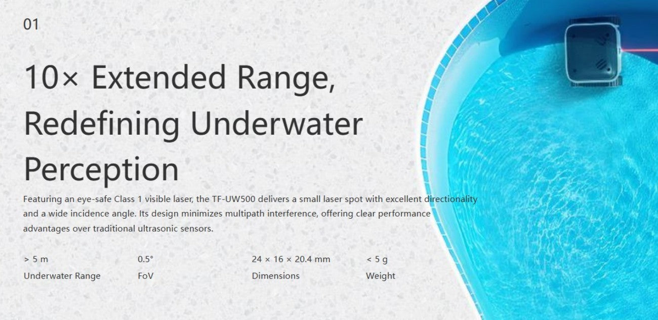 Benewake TF-UW500 LiDAR | Robot LiDAR Sensor for Robotics & Mapping detail image 2