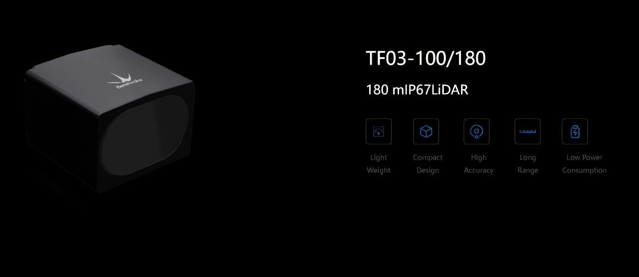 Benewake TF03 LiDAR | Robot LiDAR Sensor for Robotics & Mapping detail image 1