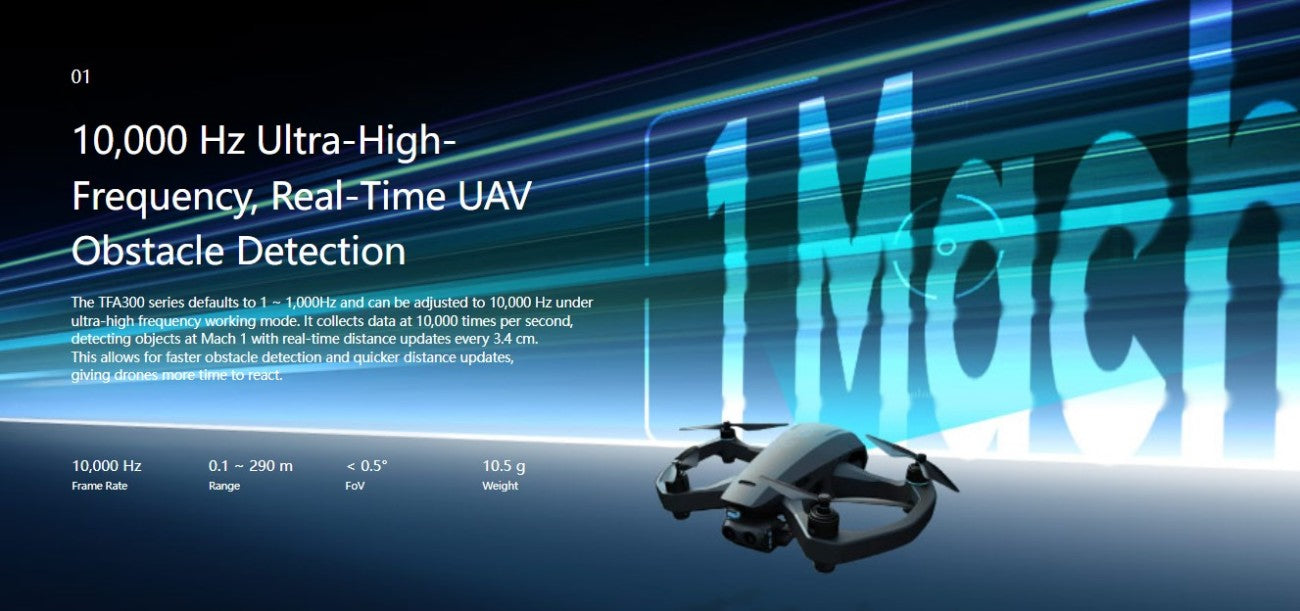 Benewake TFA300 LiDAR | Robot LiDAR Sensor for Robotics & Mapping detail image 2
