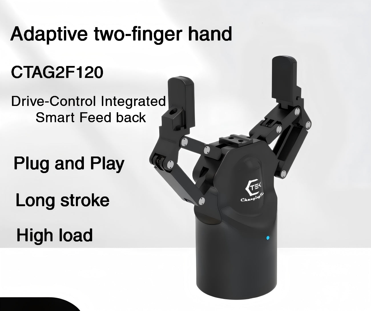 ChangingTek Robotics CTAG2F120 Gripper | Servo Robot Gripper for Automation