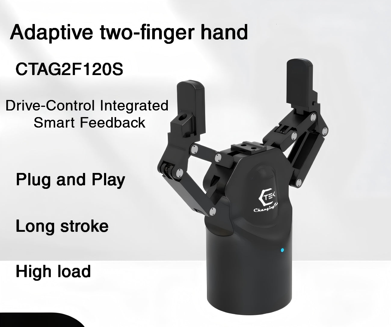 ChangingTek Robotics CTAG2F120S Gripper | Servo Robot Gripper for Automation