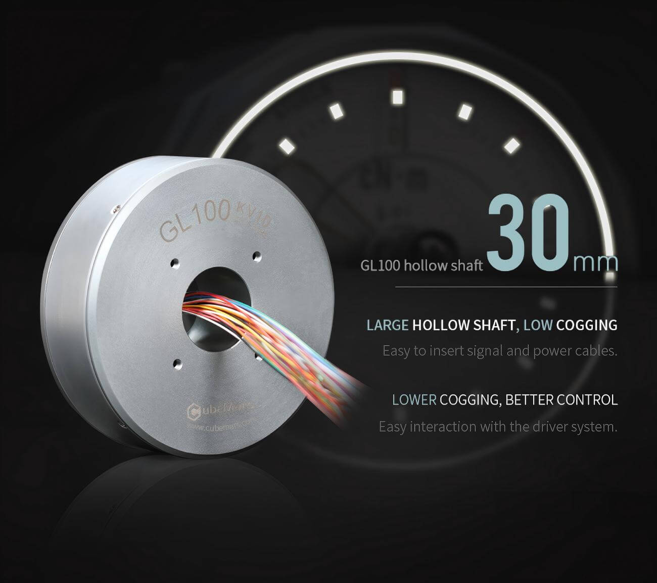 CubeMars GL100 motor detail image 2