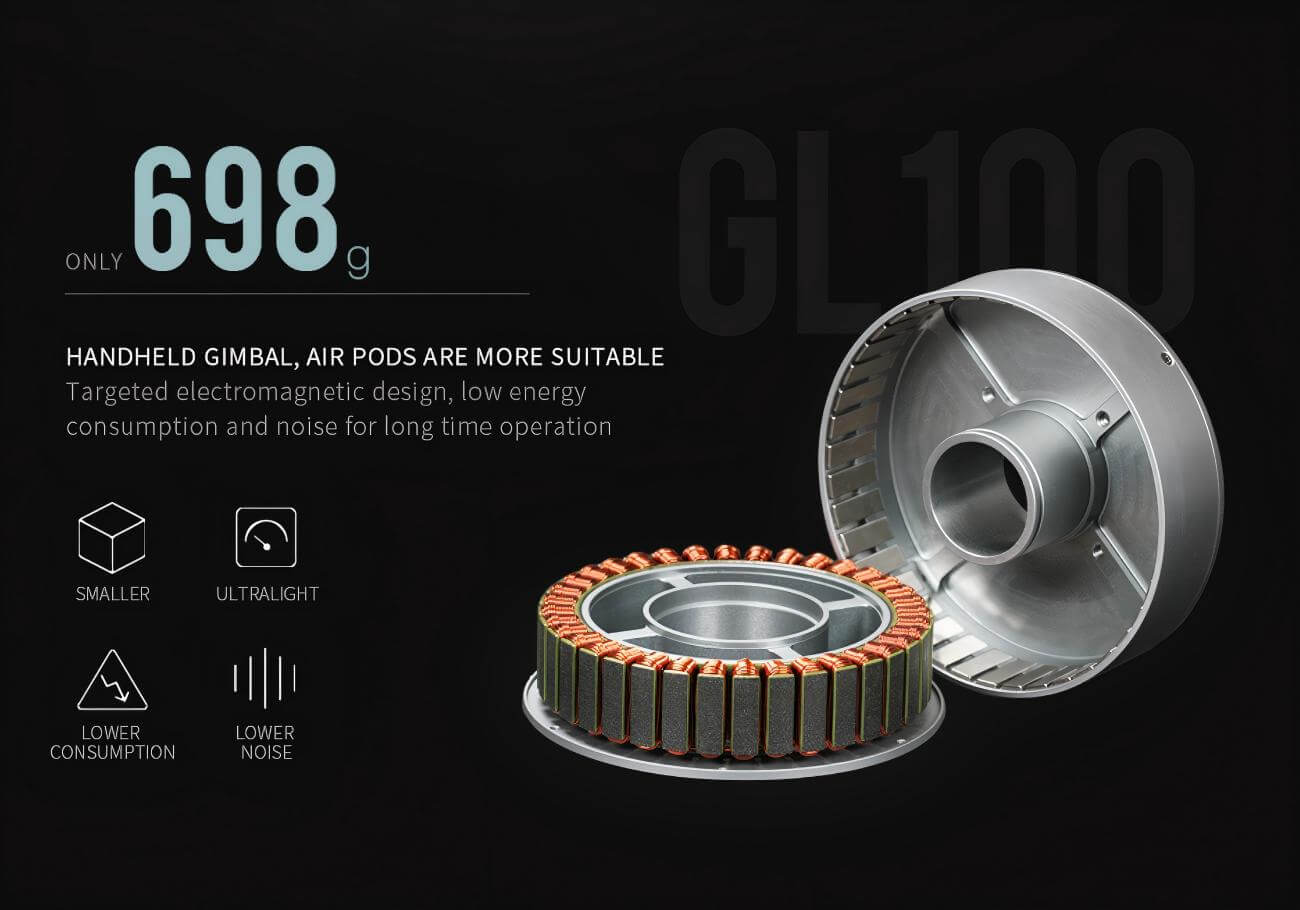 CubeMars GL100 motor detail image 3
