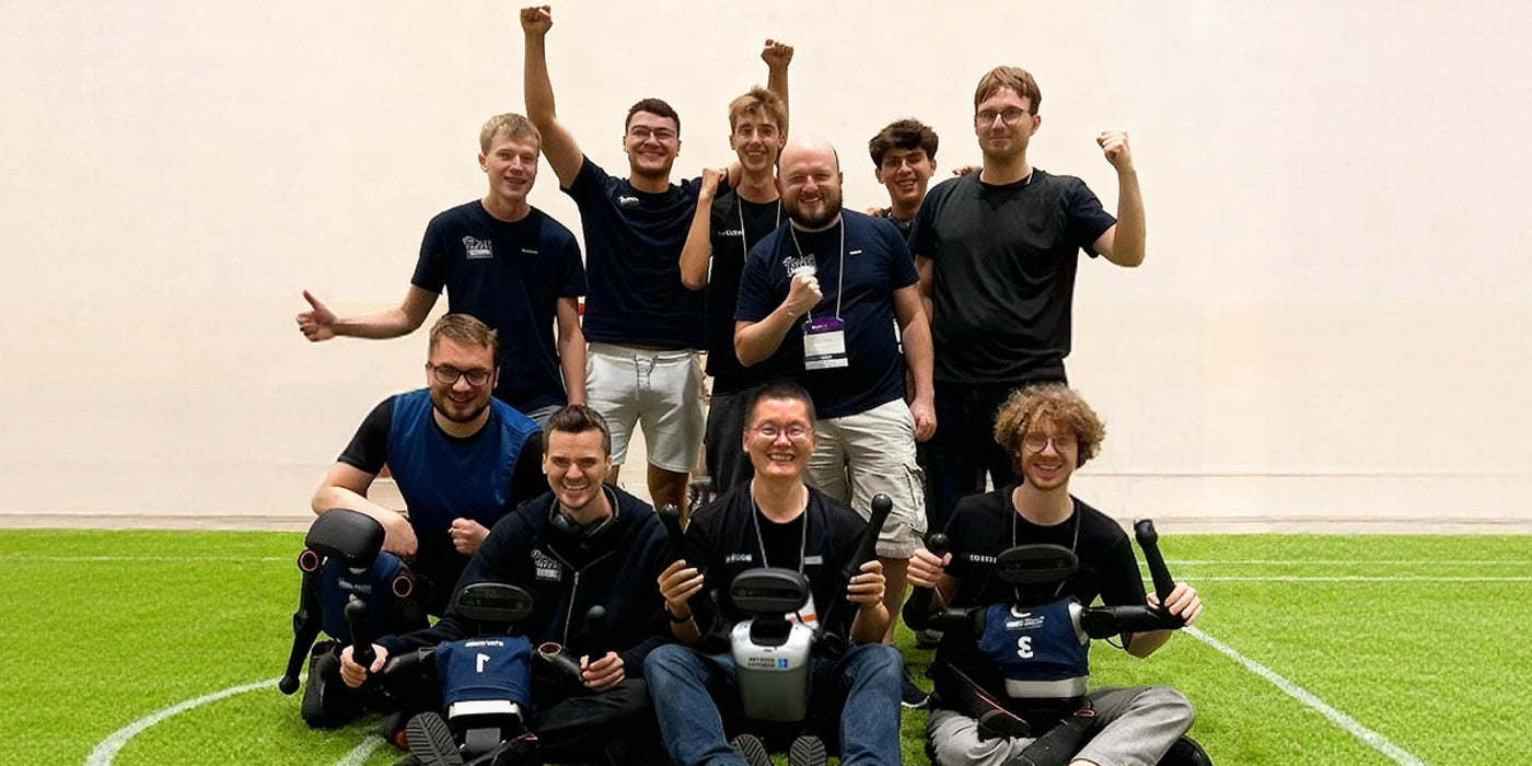 "World Cup 'KidSize' Category Champion" - HTWK Team, Germany