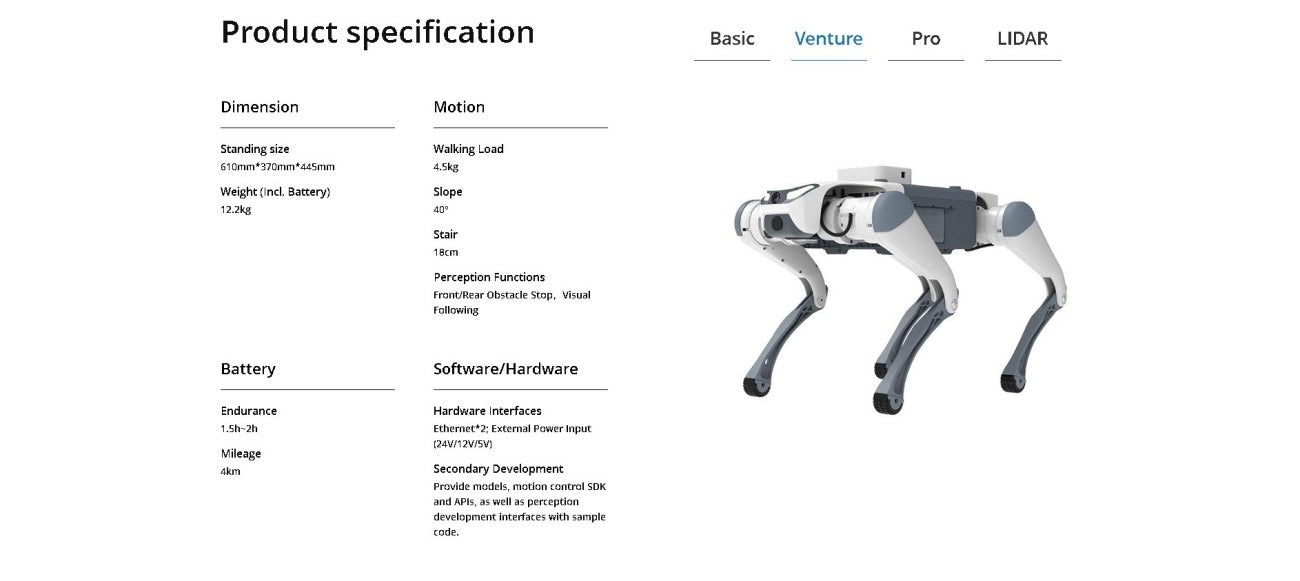 DEEP Robotics Lite3 Robot | Quadruped Robot Platform for Education Labs and Robotics Research detail image 7