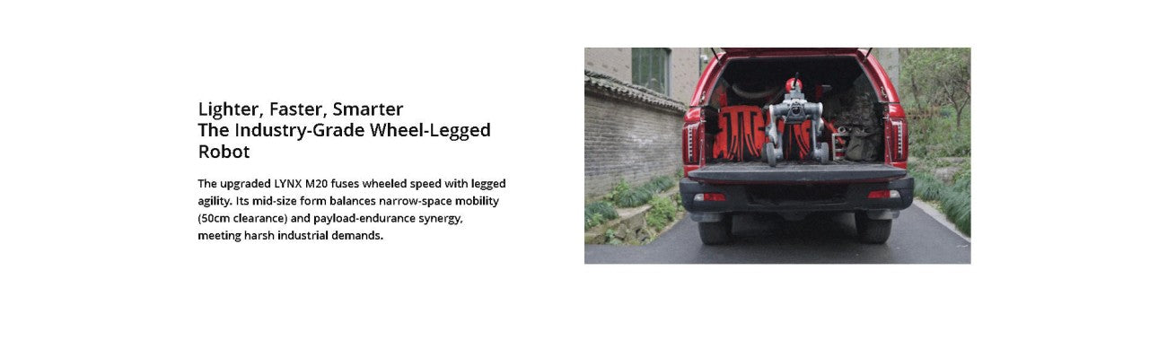 DEEP Robotics LYNX M20 Robot | Quadruped Robot Platform for Field Robotics and Embodied AI Development detail image 2