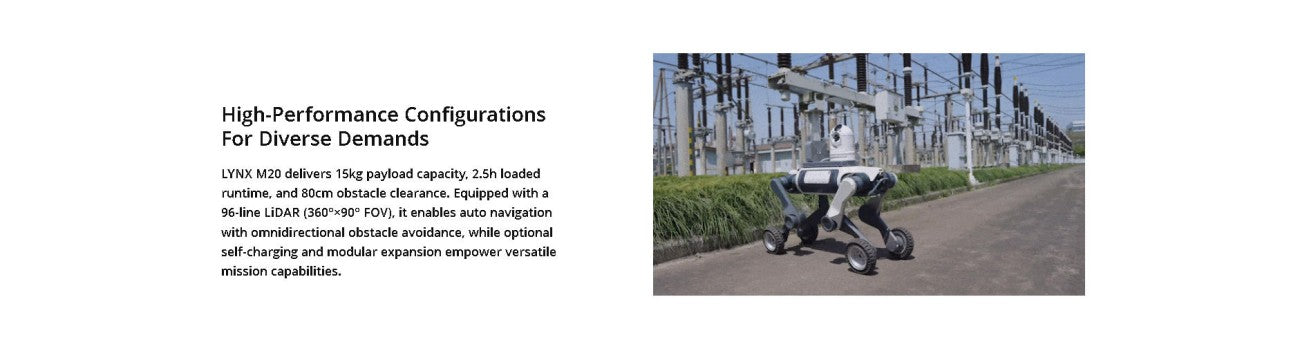 DEEP Robotics LYNX M20 Robot | Quadruped Robot Platform for Field Robotics and Embodied AI Development detail image 6