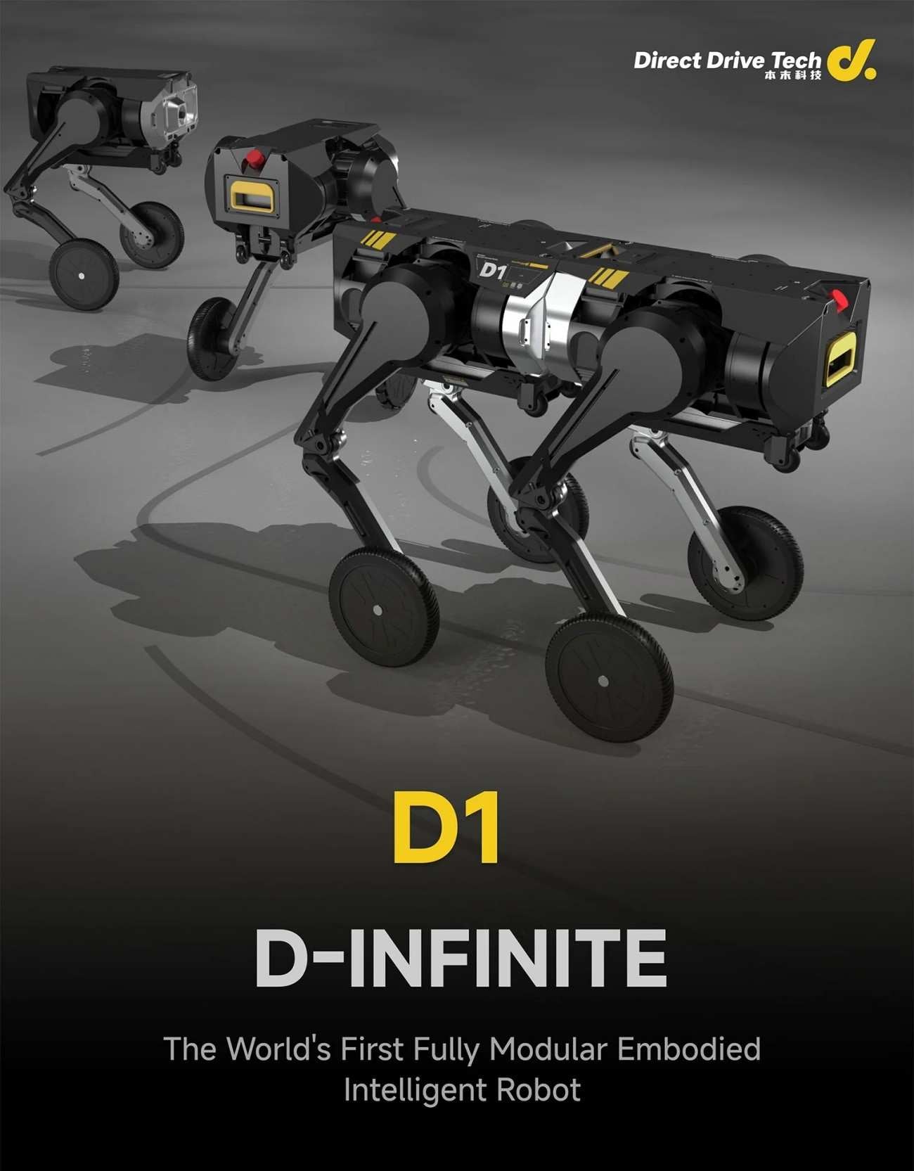 Direct Drive Tech D1 Robot | Quadruped Robot Platform for Robotics Research detail image 1