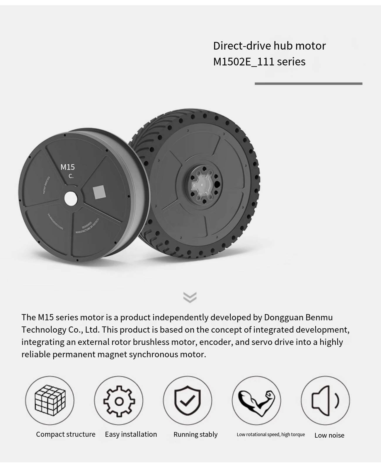 Direct Drive Tech M1502E_111 Directdrive Motor | Robot Servo Motor for Robotics Development detail image 1