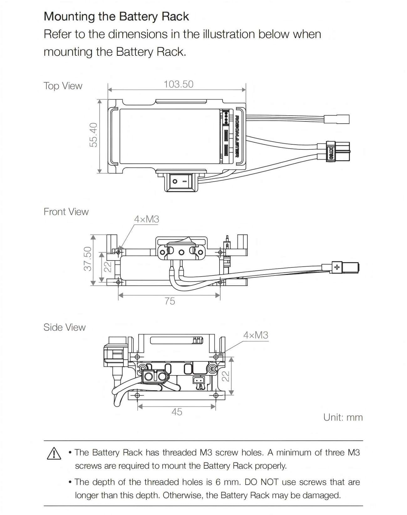 DJI RoboMaster Battery Rack | Robot Motor Accessory for Robotics Development detail image 4