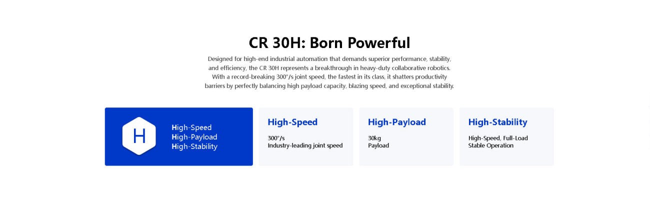DOBOT CR 30H Collaborative Robot | 30 kg Payload Robotic Arm for Automation