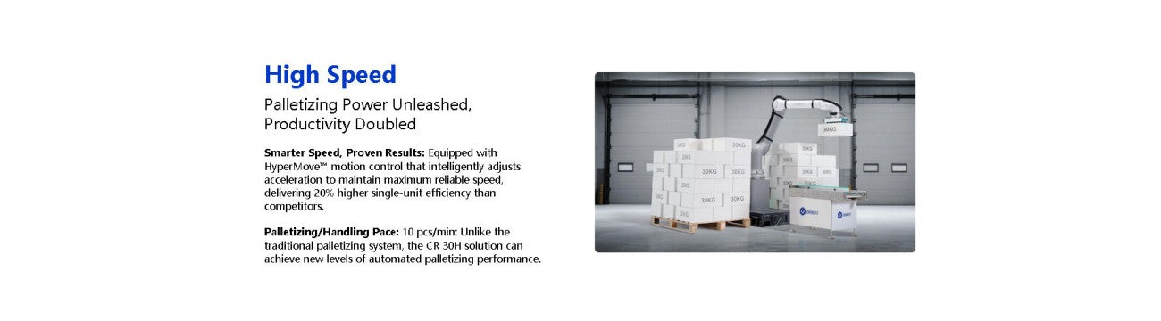 DOBOT CR 30H Collaborative Robot | 30 kg Payload Robotic Arm for Automation
