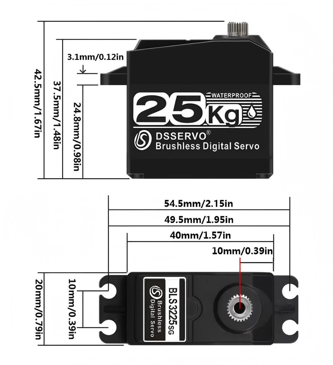DSSERVO BLS3225 Servo Motor detail image 2