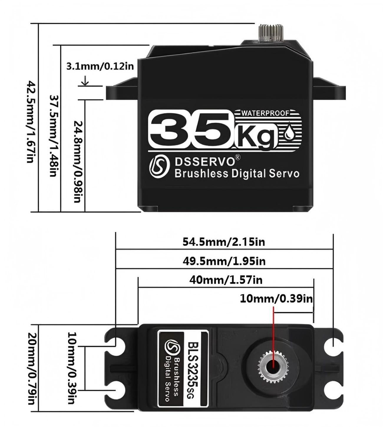 DSSERVO BLS3235 Servo Motor detail image 2