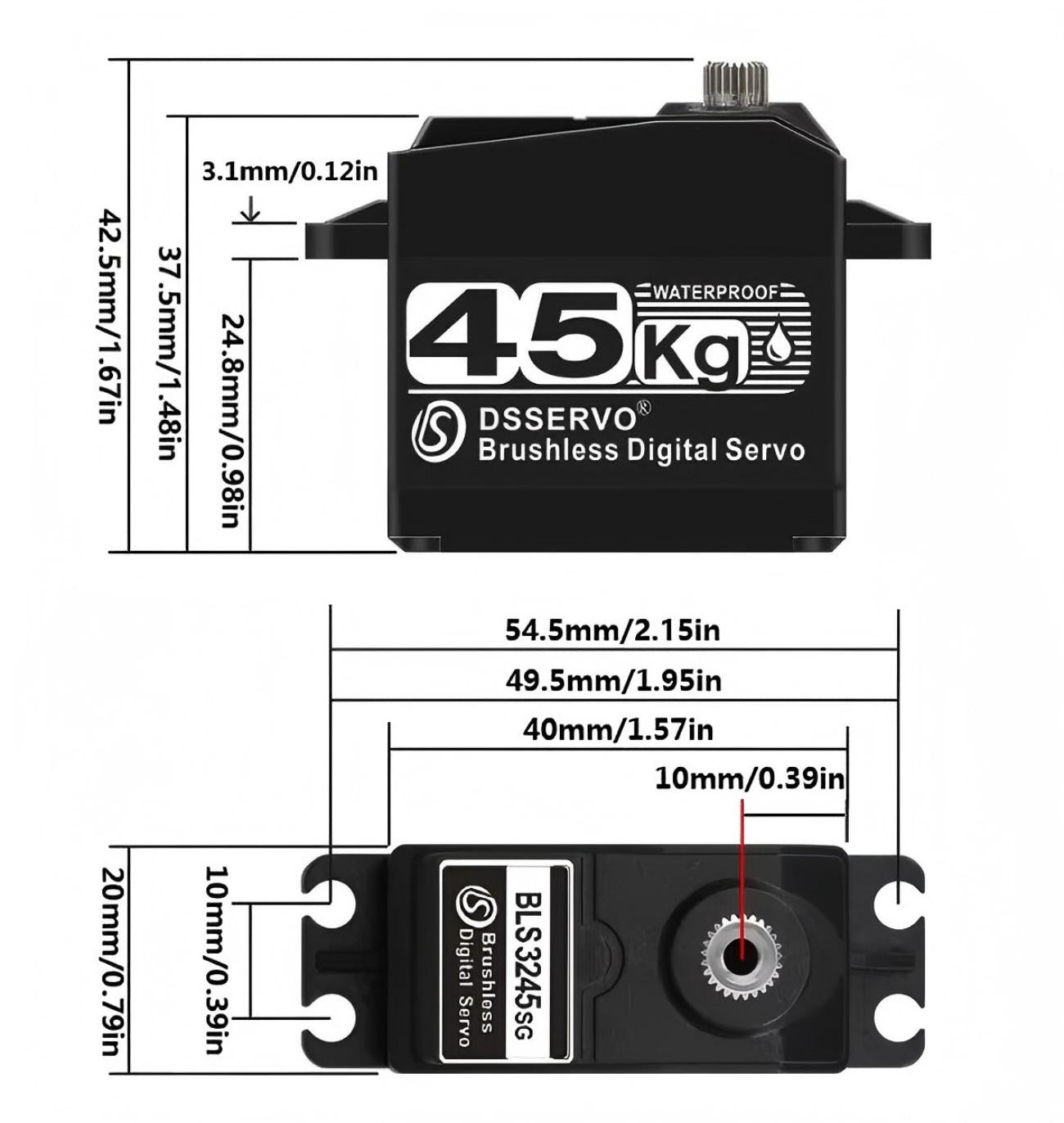 DSSERVO BLS3245 Servo Motor detail image 2