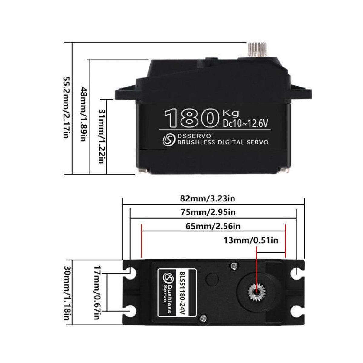 DSSERVO BLS51180 Servo Motor detail image 3