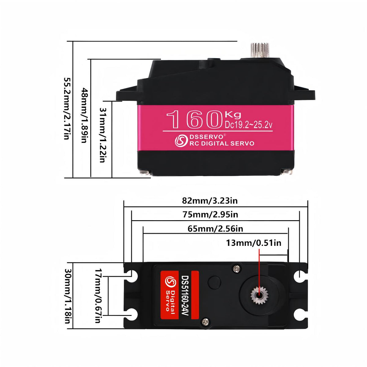 DSSERVO DS51160 Servo Motor detail image 5
