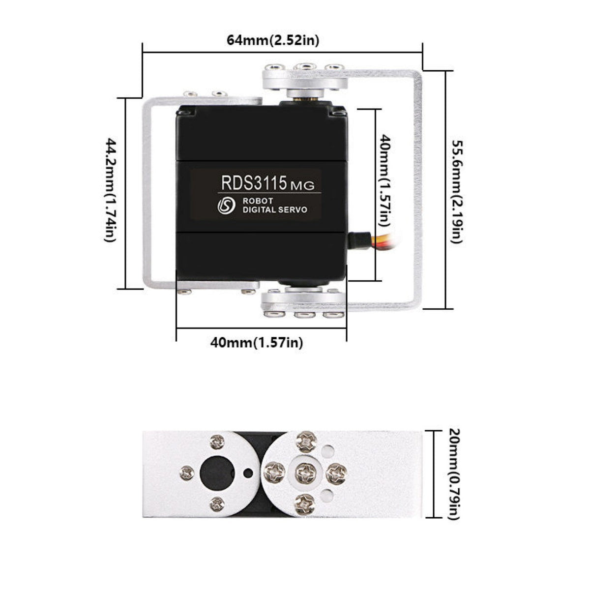DSSERVO RDS3115 MG Servo Motor detail image 2