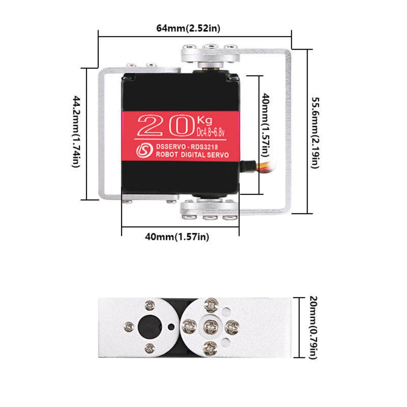 DSSERVO RDS3218 Servo Motor detail image 2