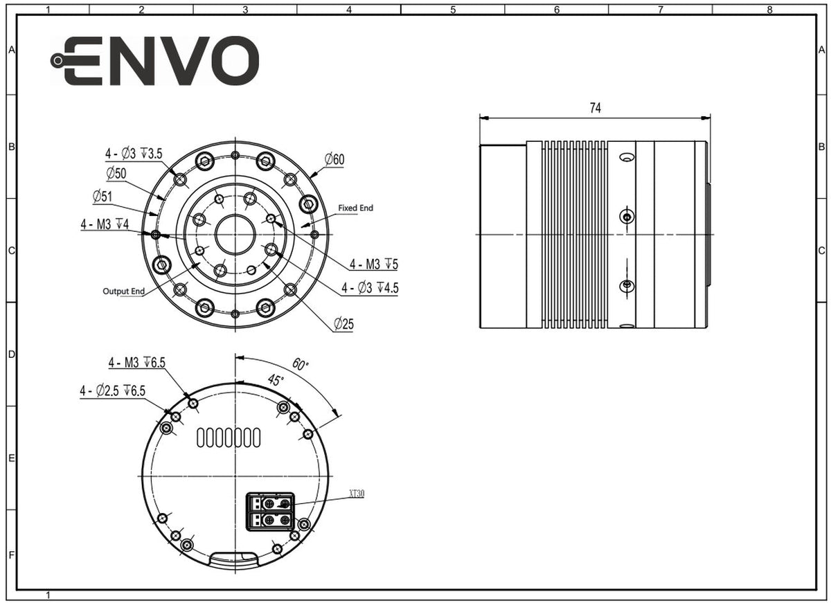 ENVO EM-HA-60 Motor | Robot Servo Motor for Robotics Development detail image 3