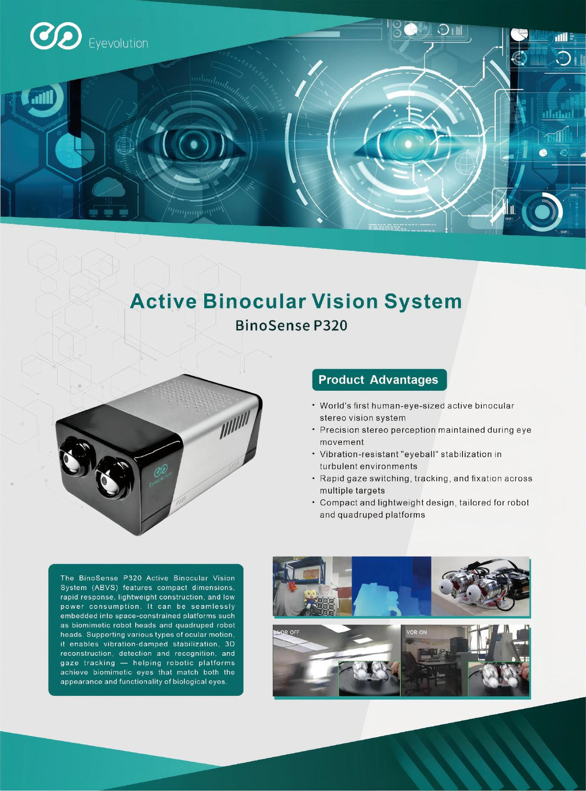 Eyevolution P320 Camera | Robot Camera for AI Vision detail image 2