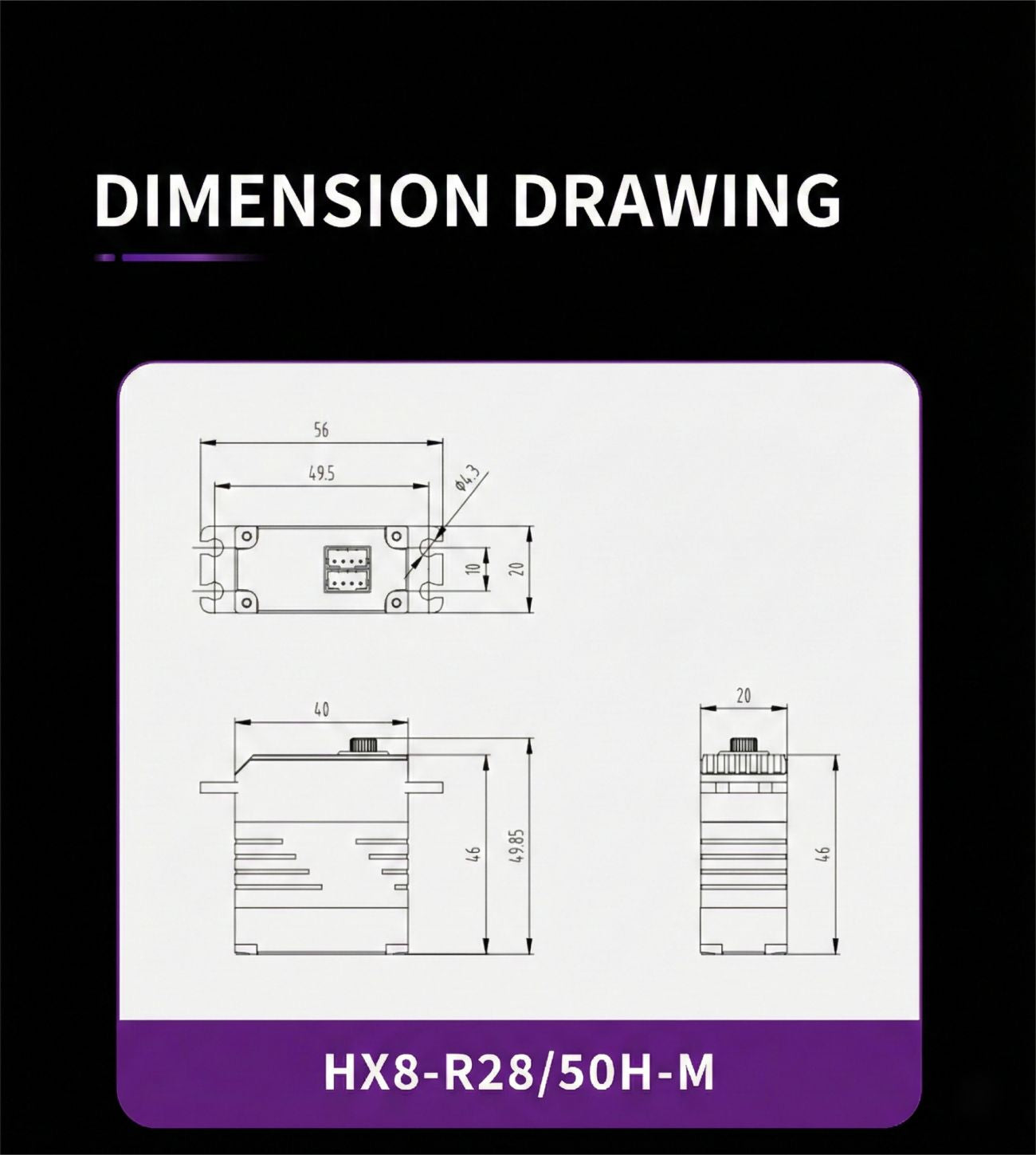 Fashion Star HX8-R28H-M RS485 Bus Servo detail image 18
