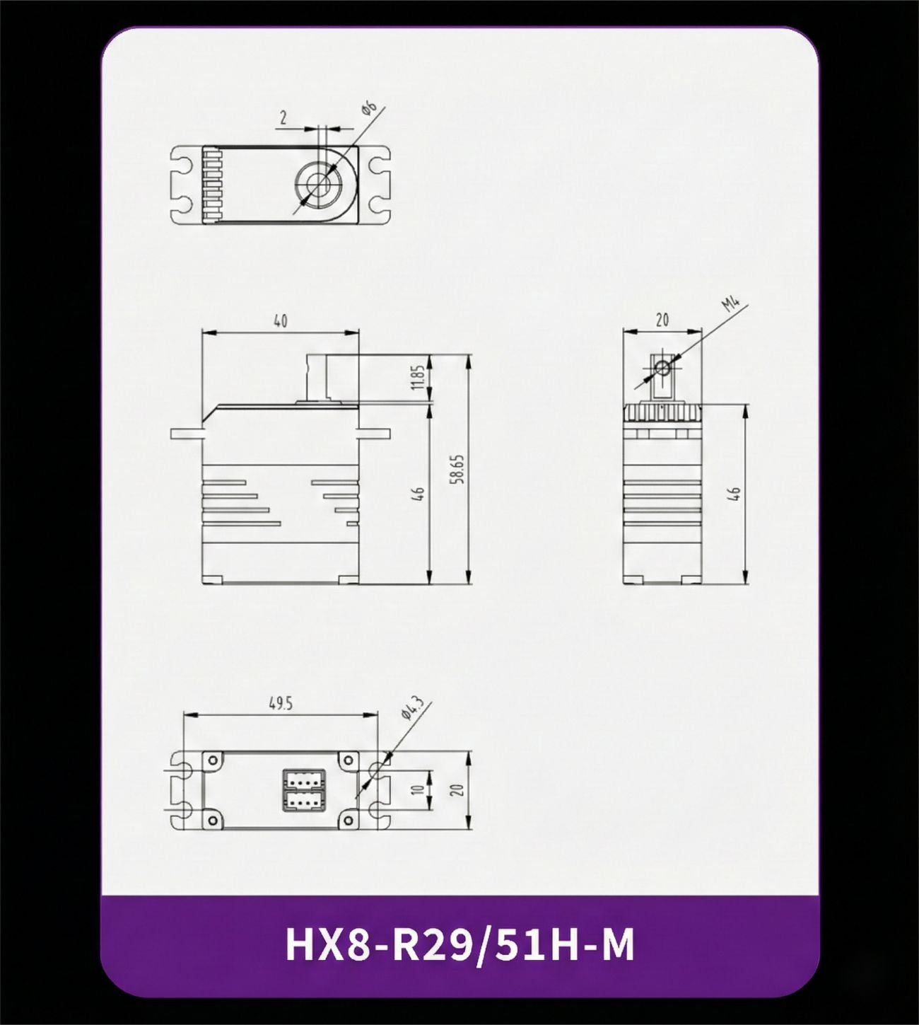 Fashion Star HX8-R51H-M RS485 Bus Servo detail image 19