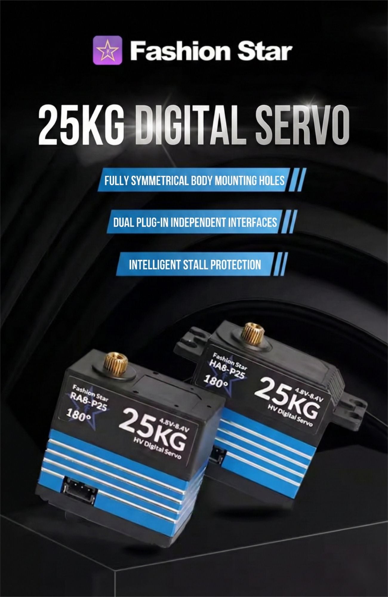 Fashion Star RA8-P25 Digital Servo detail image 1
