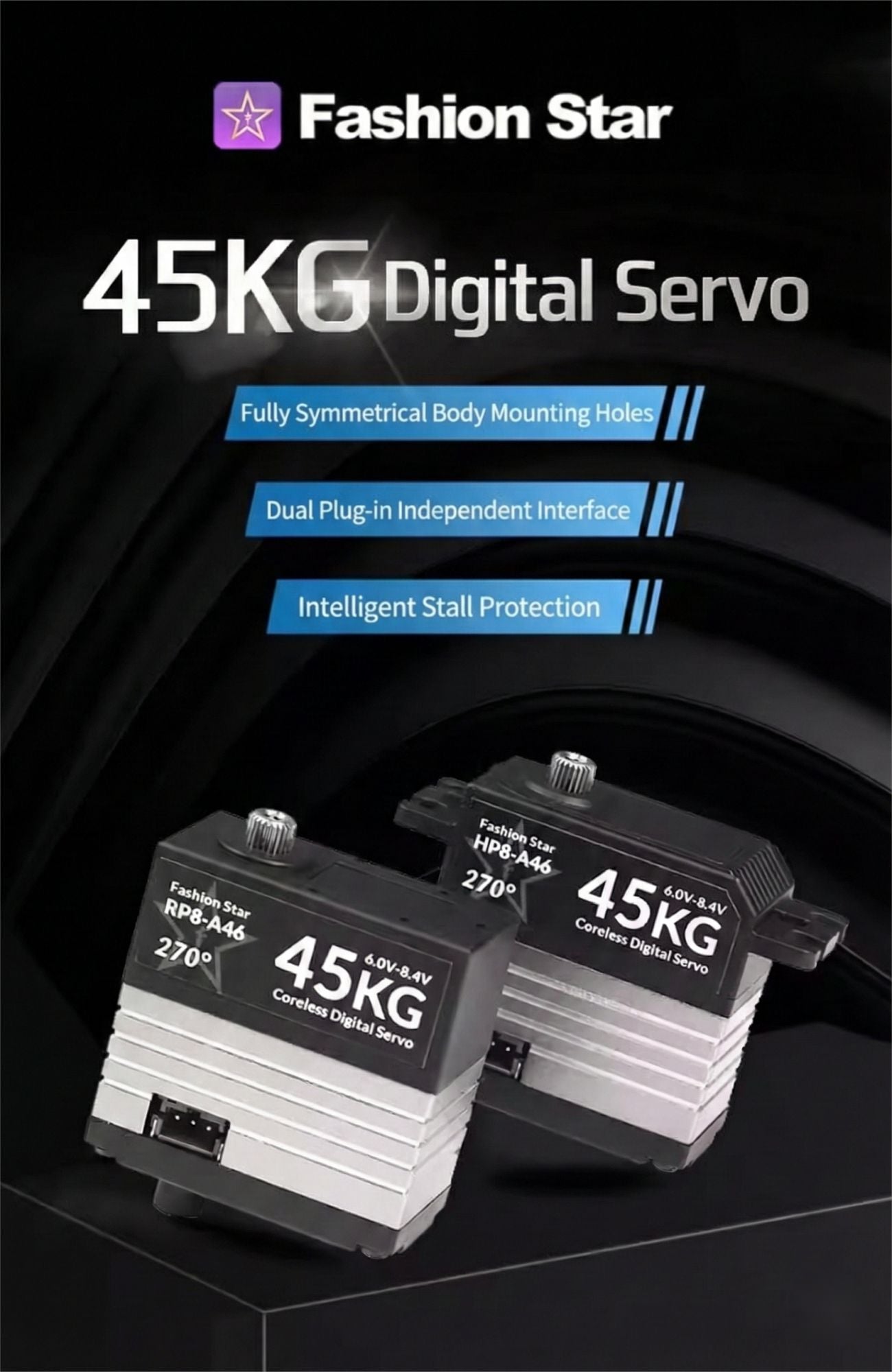 Fashion Star RP8-A45 Digital Servo detail image 1