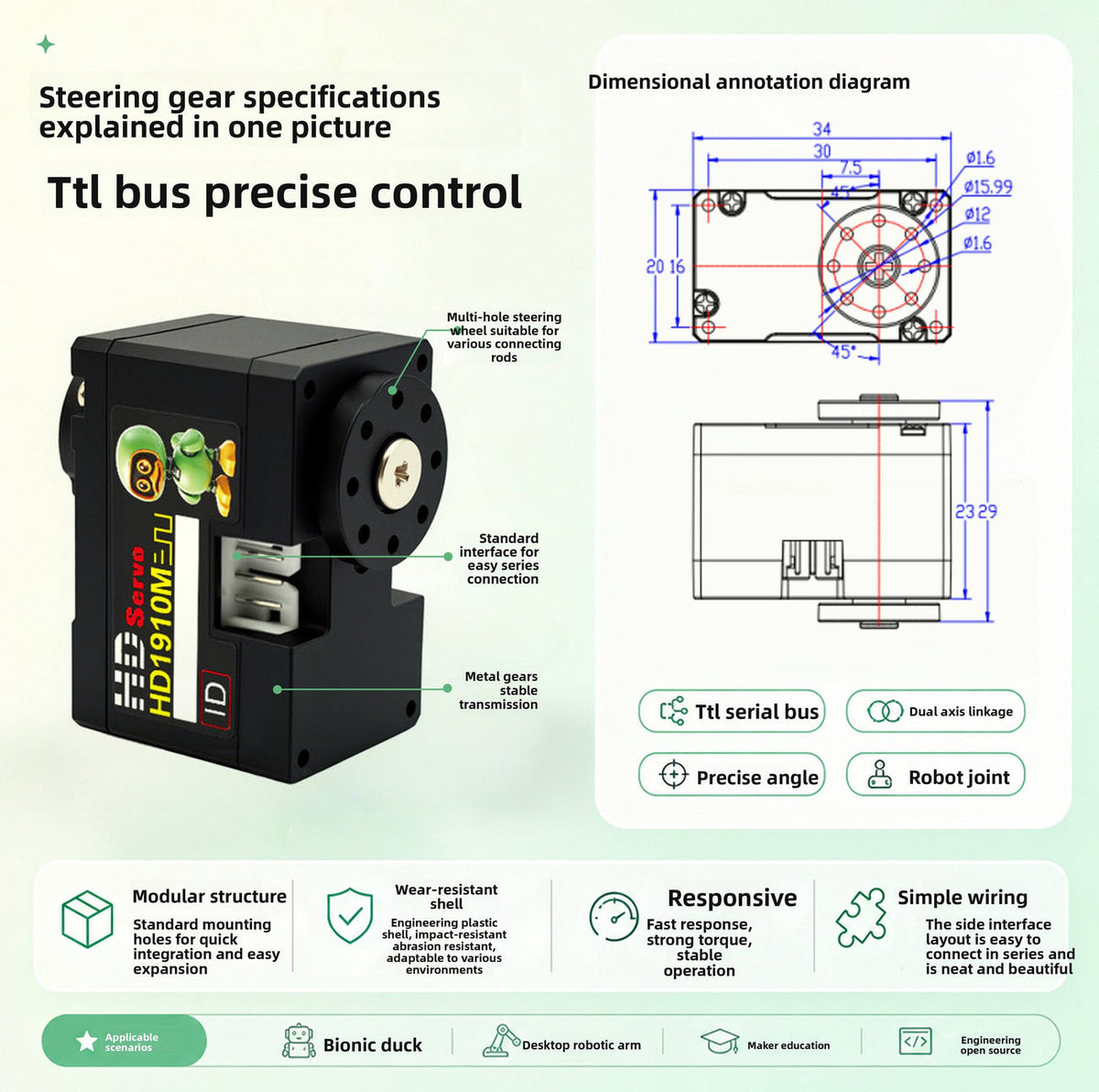 FEETECH HD1910 Servo Motor detail image 6