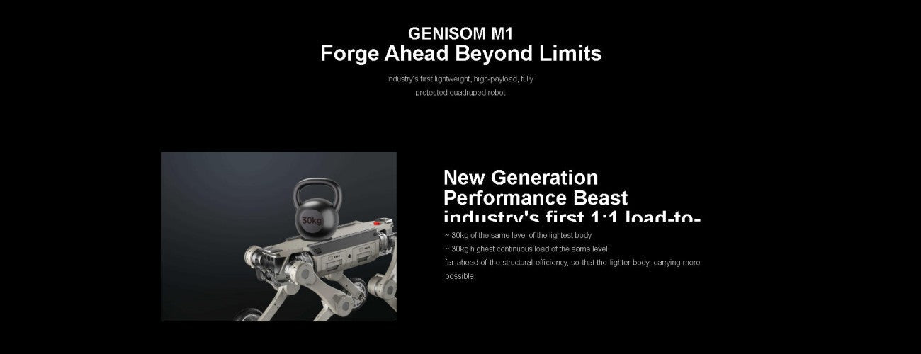 GENISOM M1 Robot | Quadruped Robot Platform for Robotics Research detail image 2