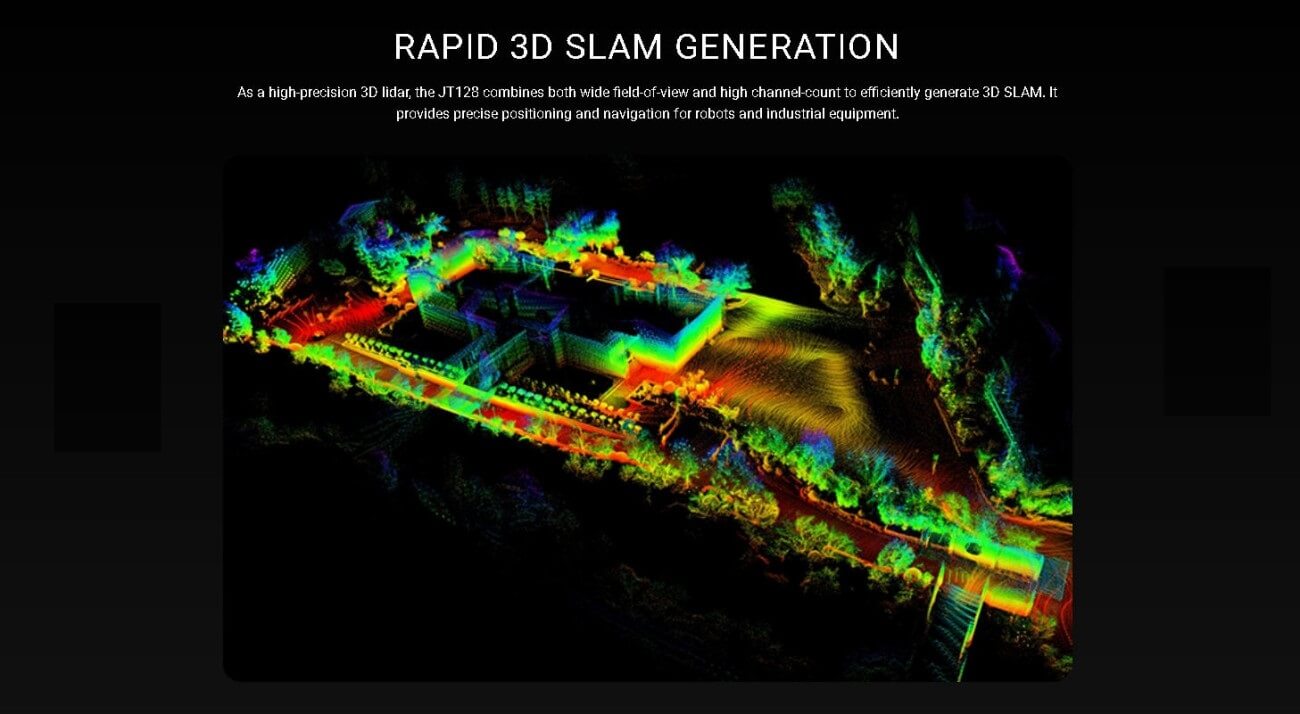 HESAI JT128 LiDAR | Robot LiDAR Sensor for Robotics & Mapping detail image 6
