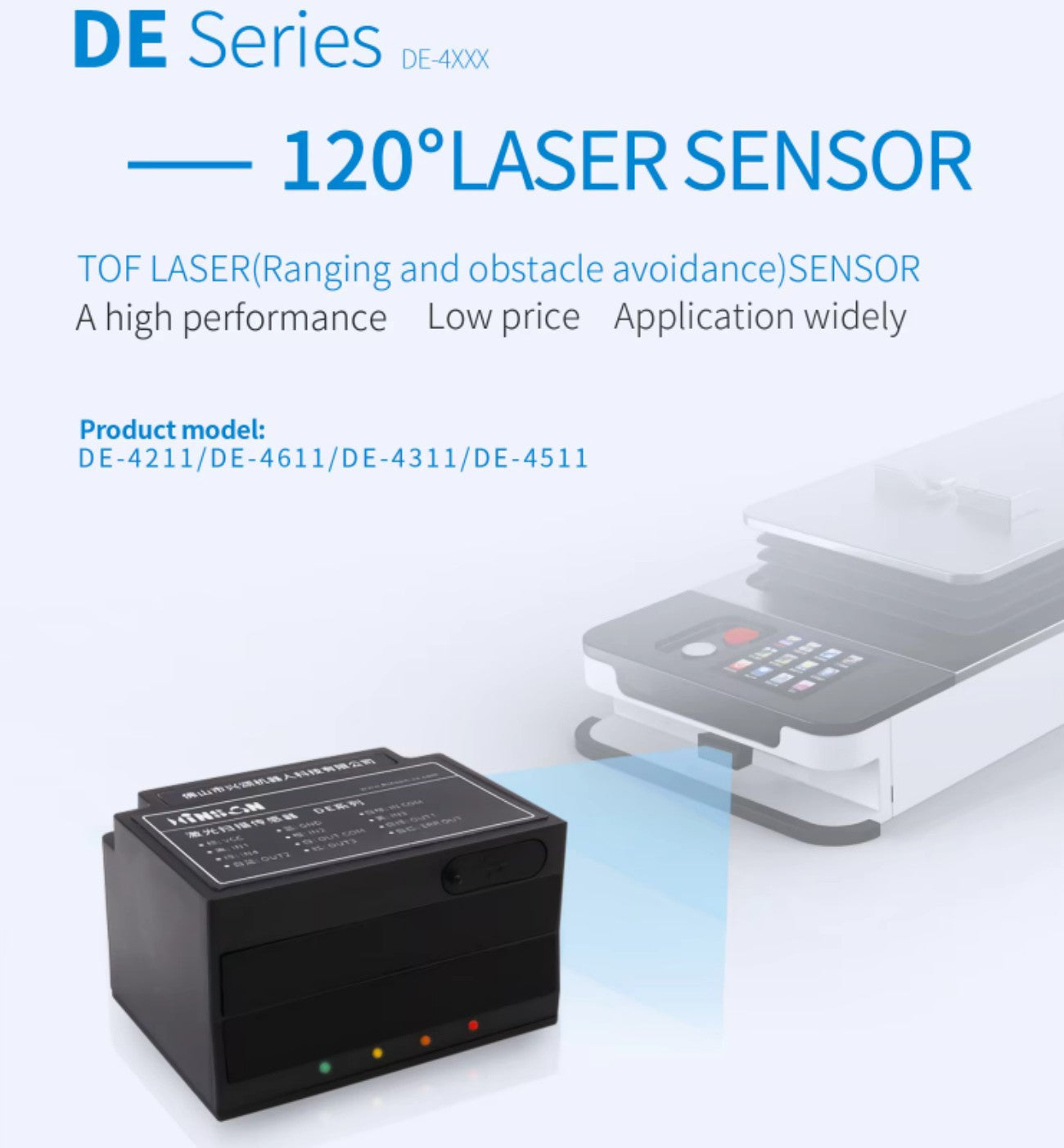 Hinson DE-4211 LiDAR | Robot LiDAR Sensor for Robotics & Mapping detail image 1