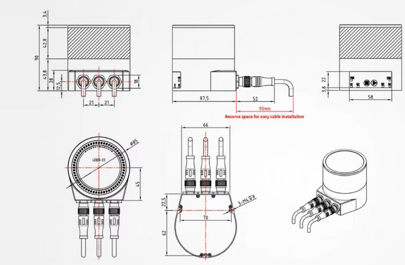 Hinson LE-50821 LiDAR | Robot LiDAR Sensor for Robotics & Mapping detail image 7