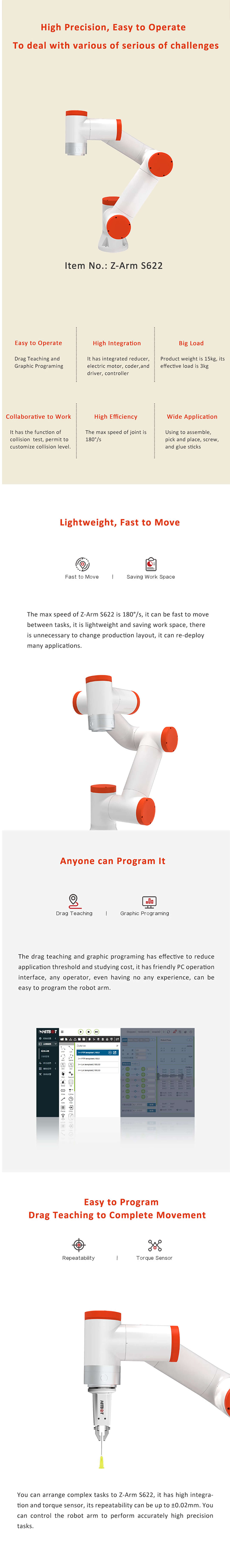 HITBOT Z-Arm S622 Robotic Arm