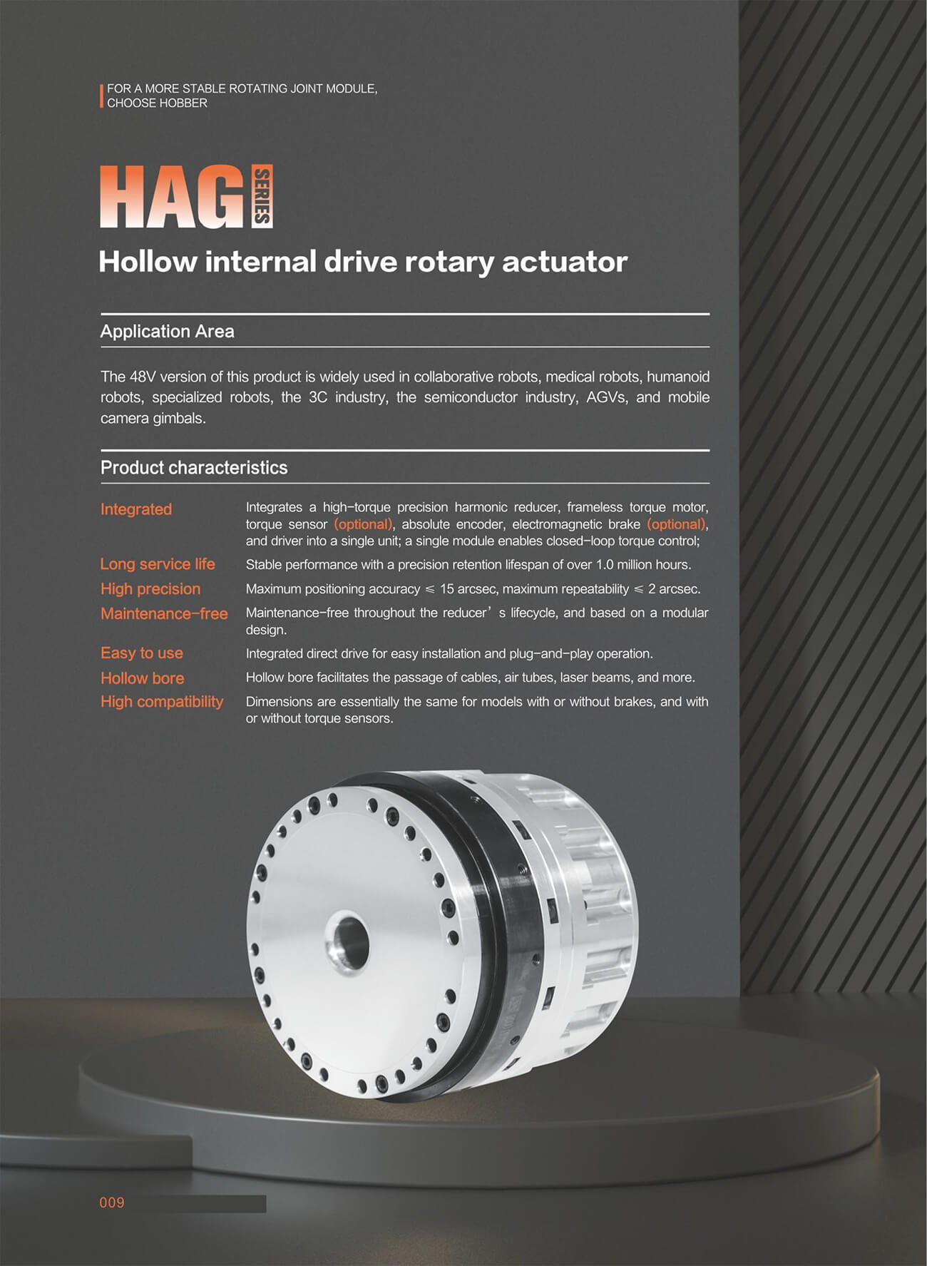 Hobber HAG-40 Actuator | Robot Actuator for Robotics Development detail image 1