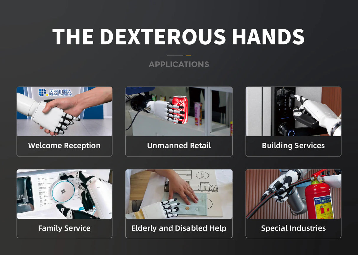 Inspire RH56 BFX Dexterous Hand for Humanoid Robots | 6 DOF Robotic Hand