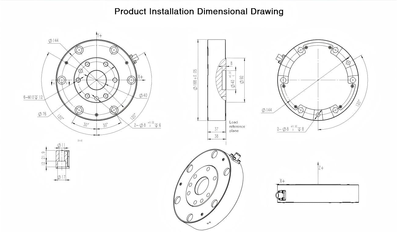 Kunwei KWR168Ex Series Sensor | Force Sensor for Robotics & Automation detail image 2